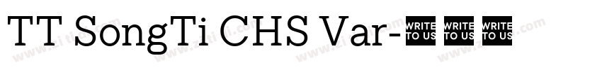 TT SongTi CHS Var字体转换